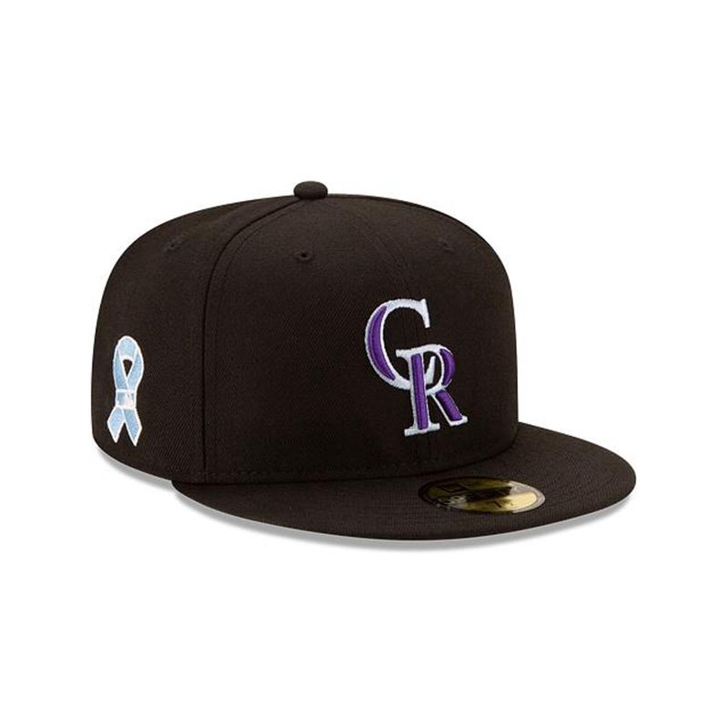 MLB Colorado Rockies Father's Day 59Fifty Fitted (EQS5166) - Black New Era Caps